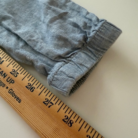 Athleta Cabo Lined Linen Light Blue Joggers - 0 - Picture 6 of 7